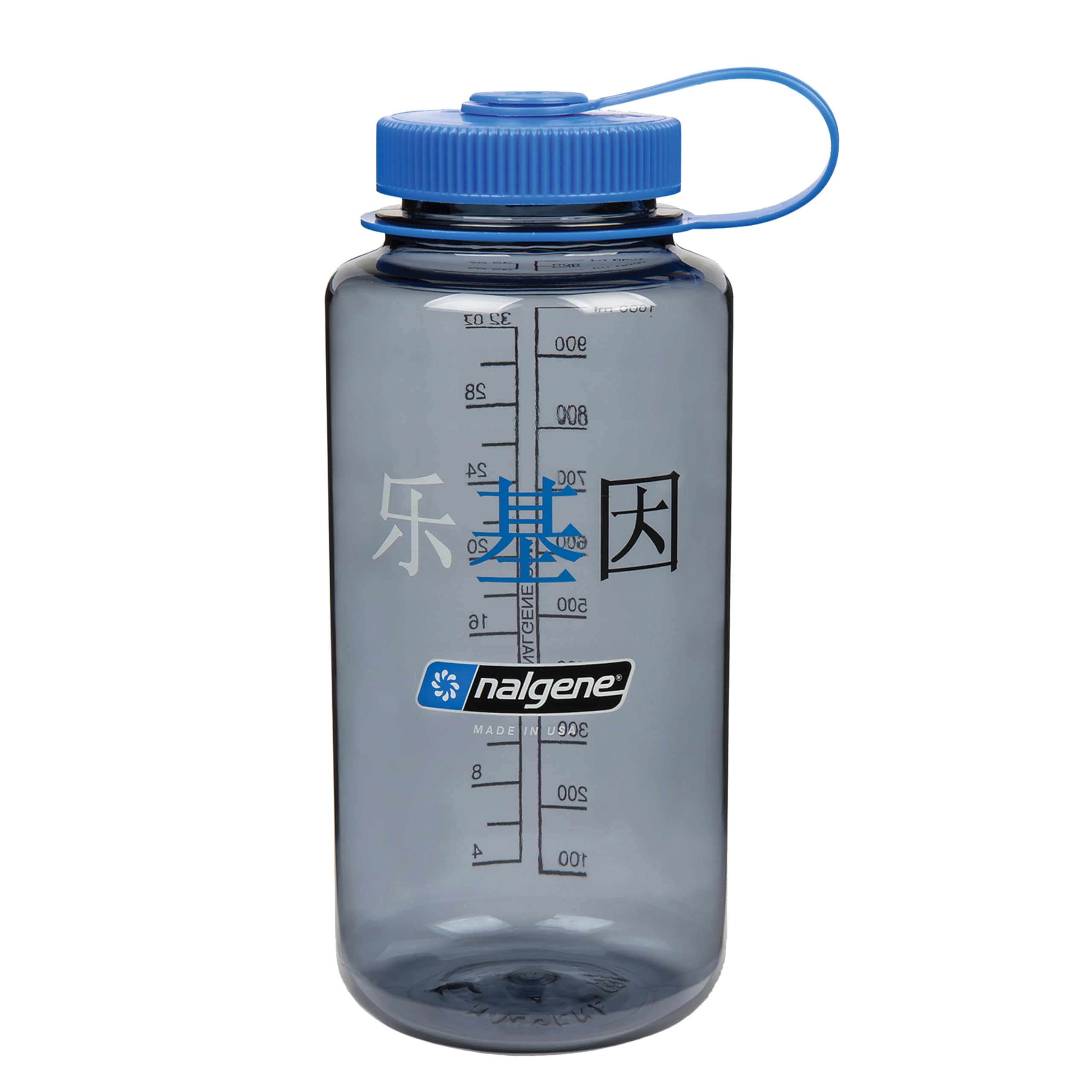 Nalgene Sustain Tritan Bpa-Free Water Bottle Made With Material Derived From 50% Plastic Waste, 32 Oz, Wide Mouth, Chinese Logo